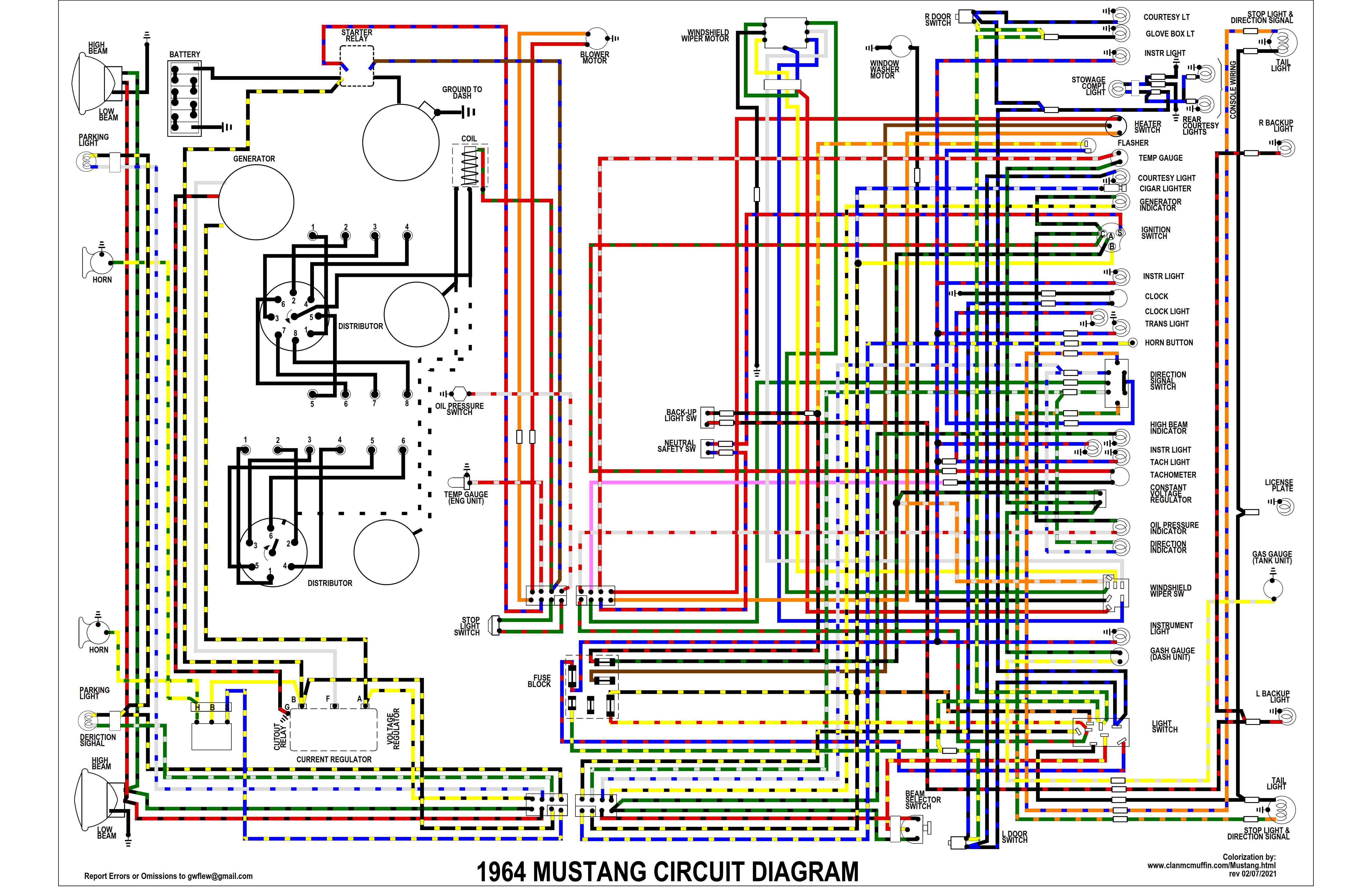 64 Mustang Wiring Diagrams