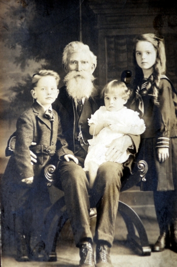 Clement Henry Herman Taphorn with three  of his grand children