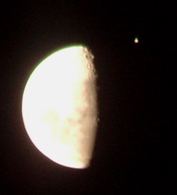 The Moon occulting Jupiter