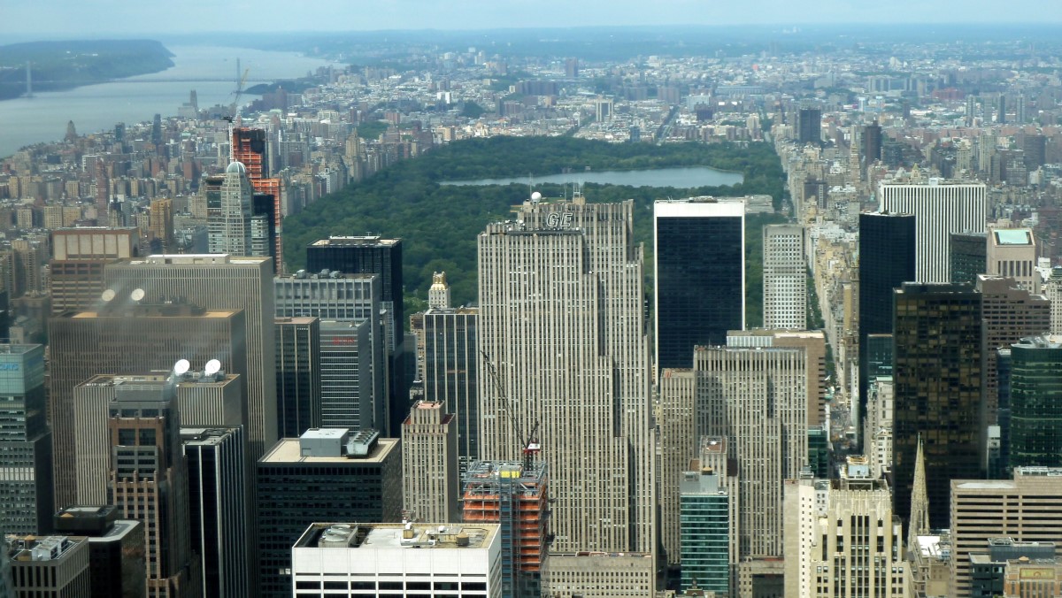 Looking north to Central Park from the 102<sup>nd</sup> floor of the Empire State Building.