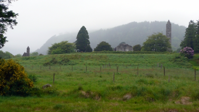 Looking up from the burn.