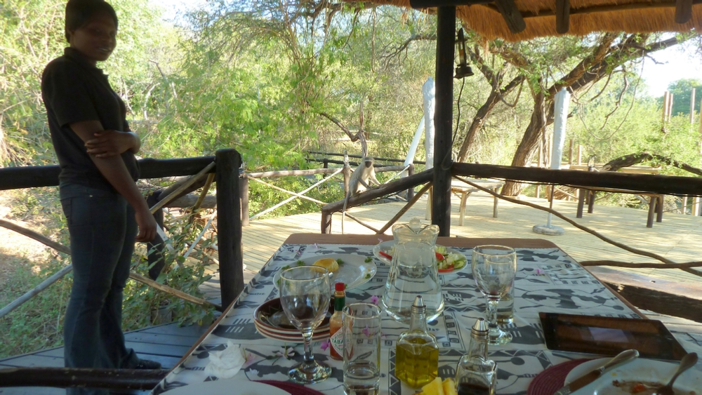 Our River Lodge hostess, Glory, after lunch