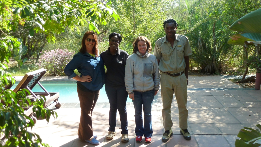 Erin, Glory, our Hostess, Amy and Richard, our Tracker