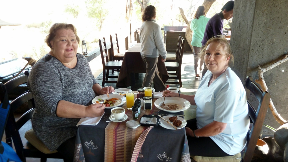 Our two local Safari mates. The table behind them is where we had our meals at Billy’s Lodge