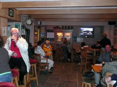 Pat Cohan Bar – Shamrock Steve & Missy, Merv & Pam, Chuck & Kay watching “The Quiet Man” while Alex swigs a Smithwicks...and the Locals find it all quite hilarious.