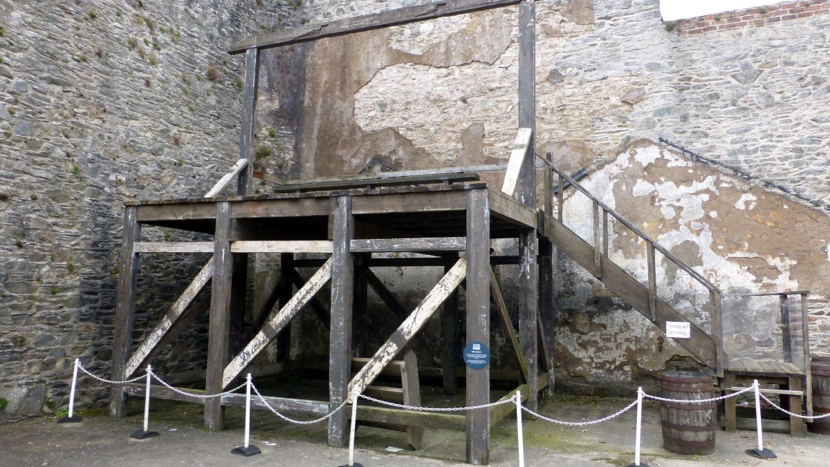 This gallows was built recently as a Zombie Apocalypse movie prop