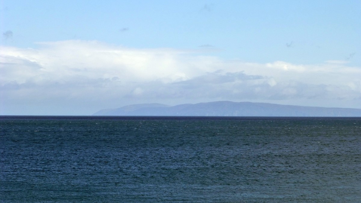 Looking across the Irish Sea to Scotland