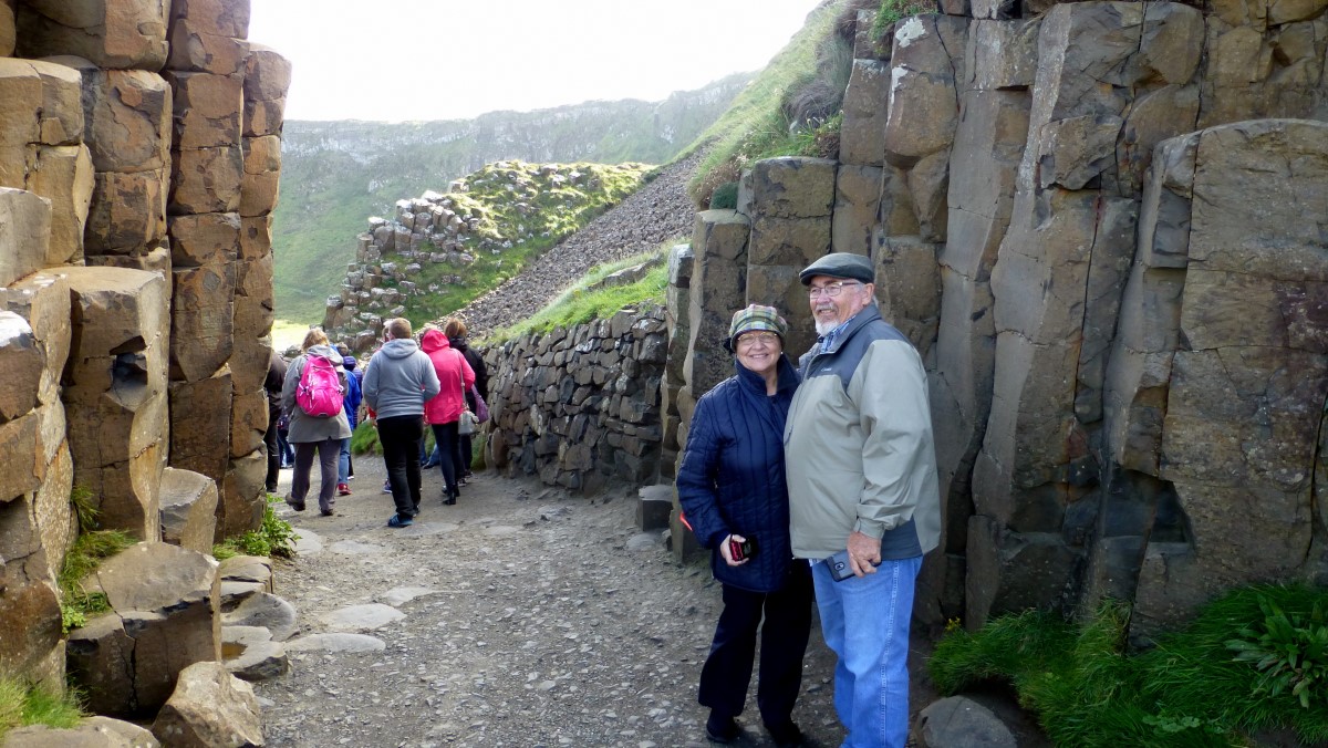 Cissy and Tom at the Giant's Causeway