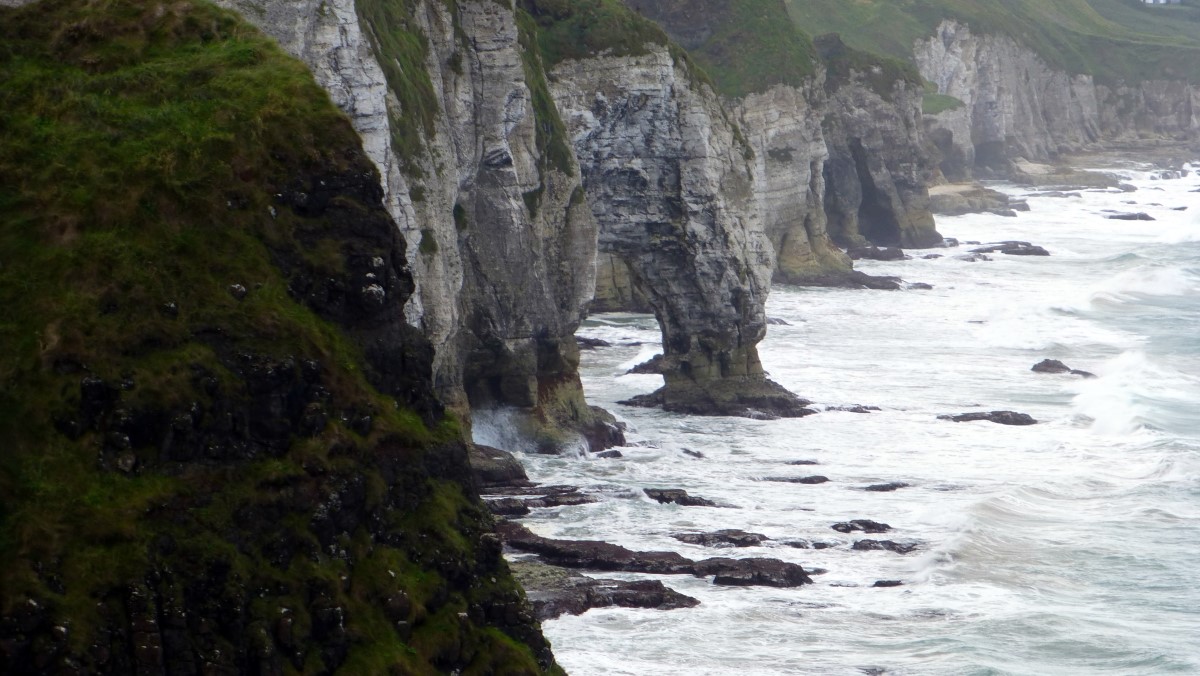 Looking north along the coast from Dunluce Castle