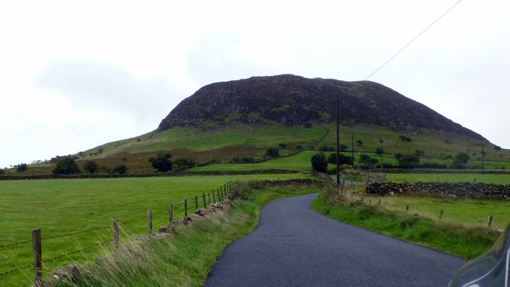 Mt. Slemish, here St. Patrick herded sheep as a boy and slave 