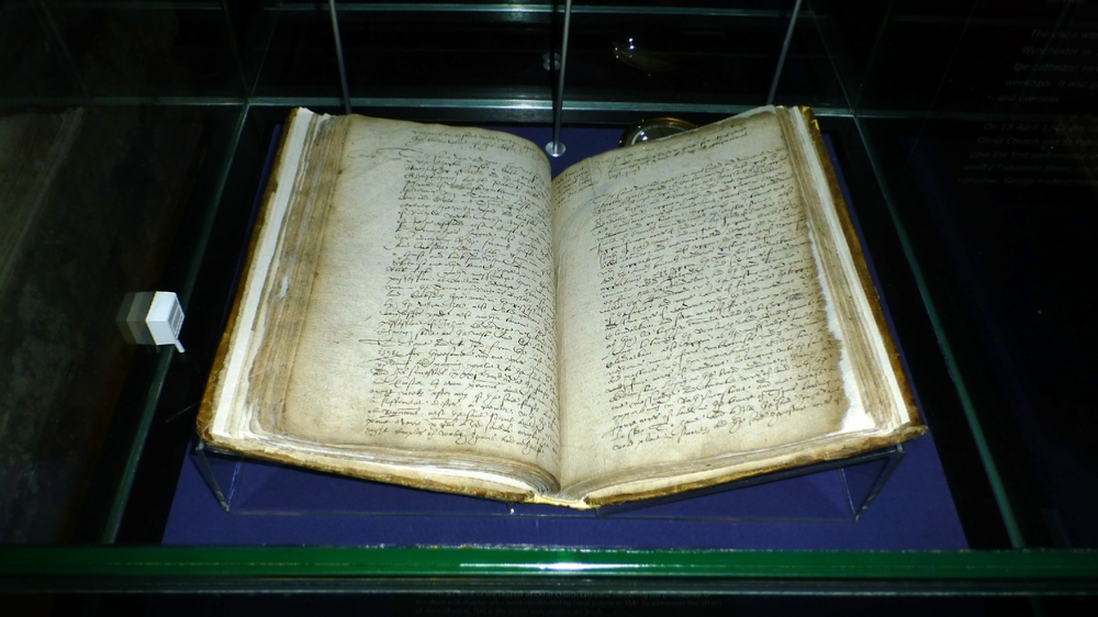 The Liber Niger (Black Book) contains material relating to the beginning of the Cathedral