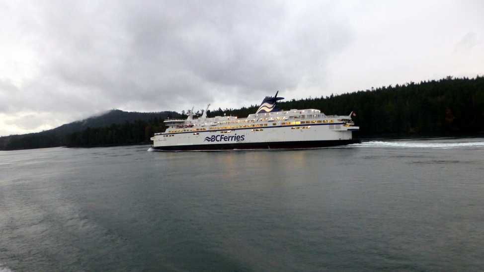 This morning we took a BC Ferry from Tsawwassen across the Strait of Georgia to Vancouver Island. This is a sister ship that was going the opposite direction.