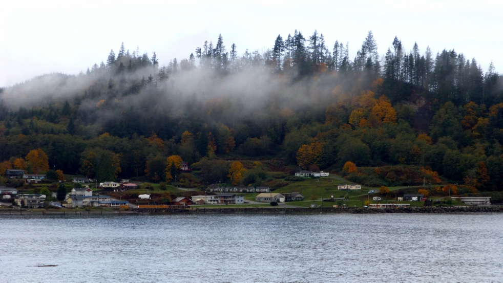 Along Hwy 112 on the northwest shore of WA state looking toward Sekiu Point.