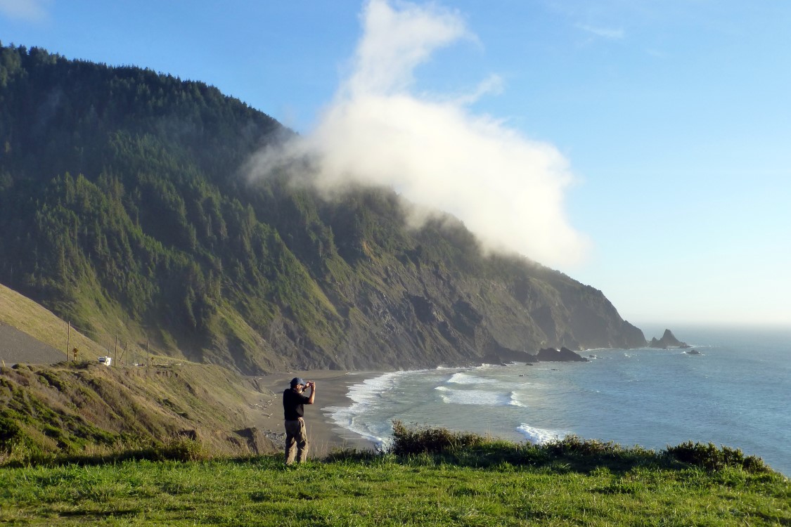 Another view of the coast…and Jr.