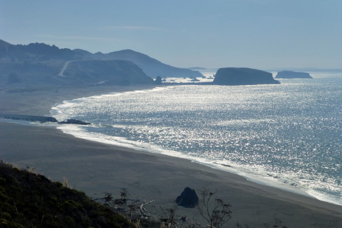 Another stretch of beach and rocks.