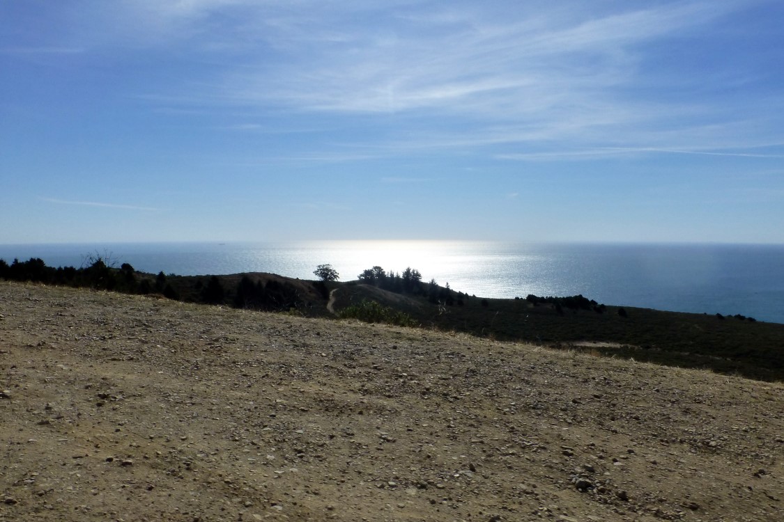 As we neared San Fran, I caught this scene with the sun sparkling off of the ocean.