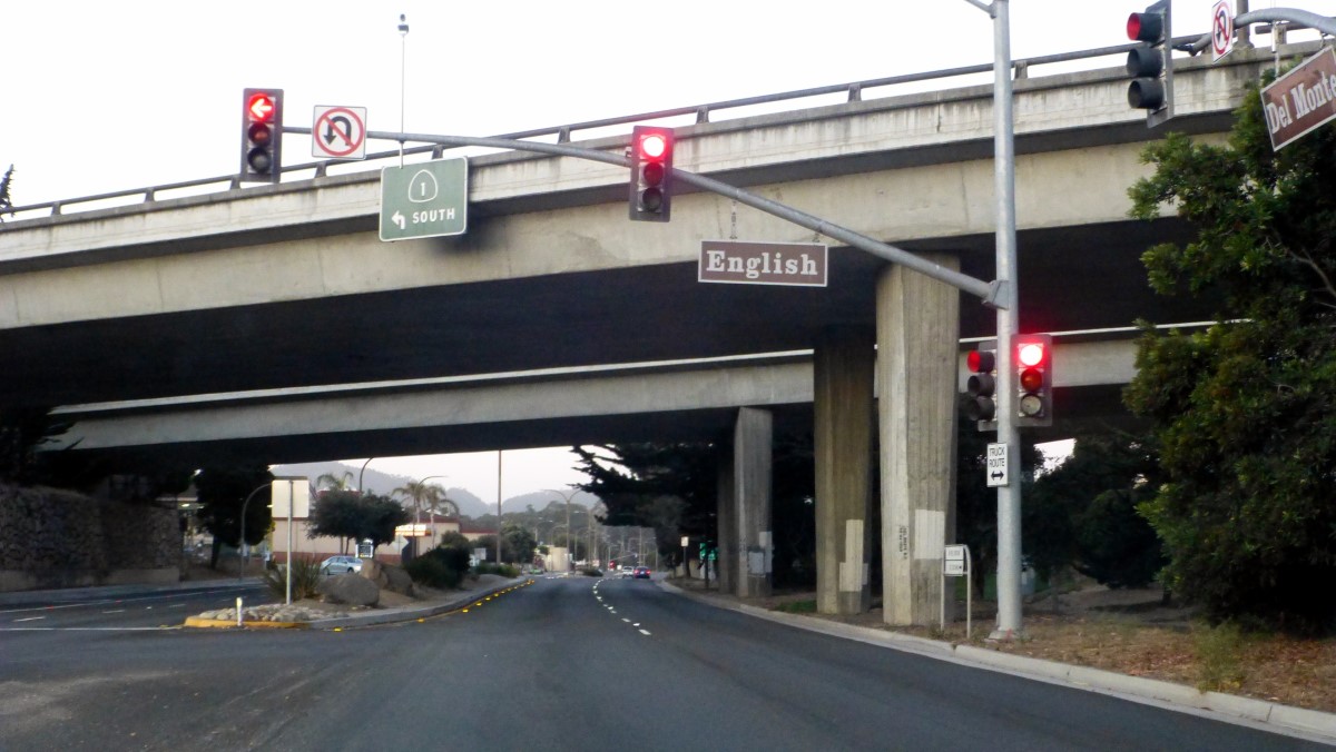 This is the first street sign that we saw in southern Cali that was definitely English!