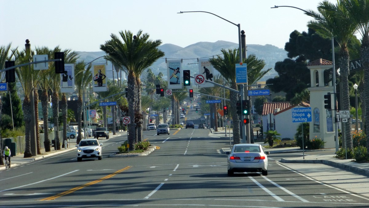 I love the palm tree lined streets of the towns along CA1.