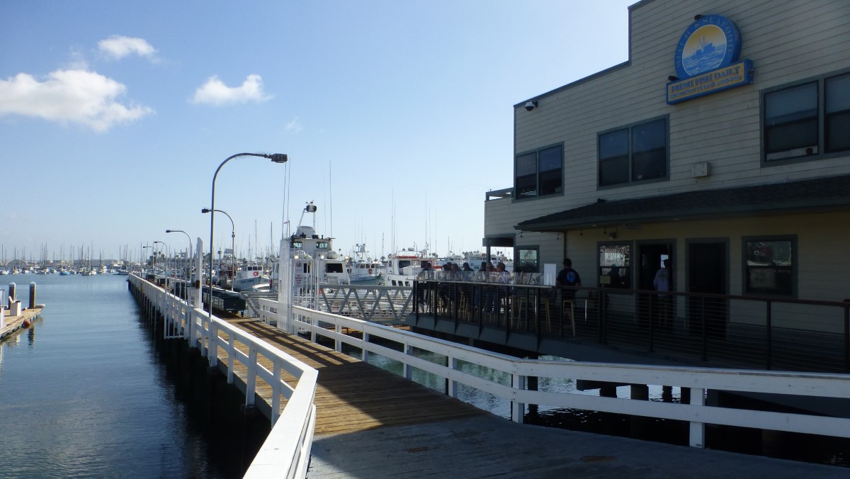 I ate it here at Mitch's Seafood Diner right on the pier.