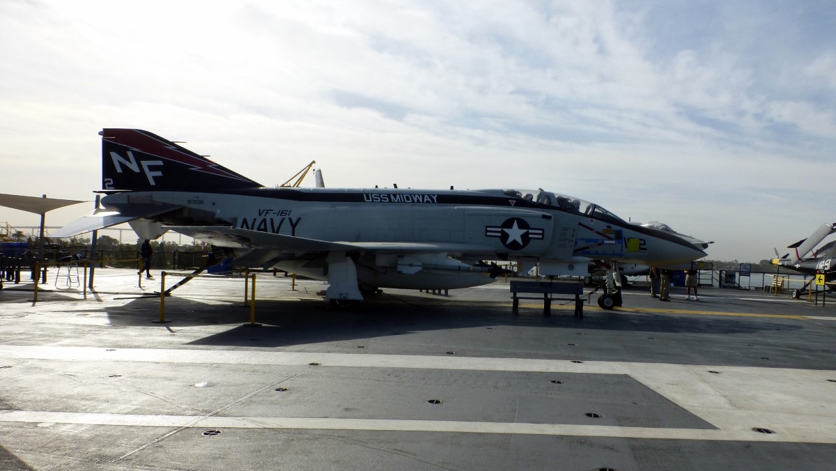 The McDonnell Douglas F-<wbr>4 Phantom served from 1960 until 1996. It was employed by not only by the Navy but also the Marines and Air Force.