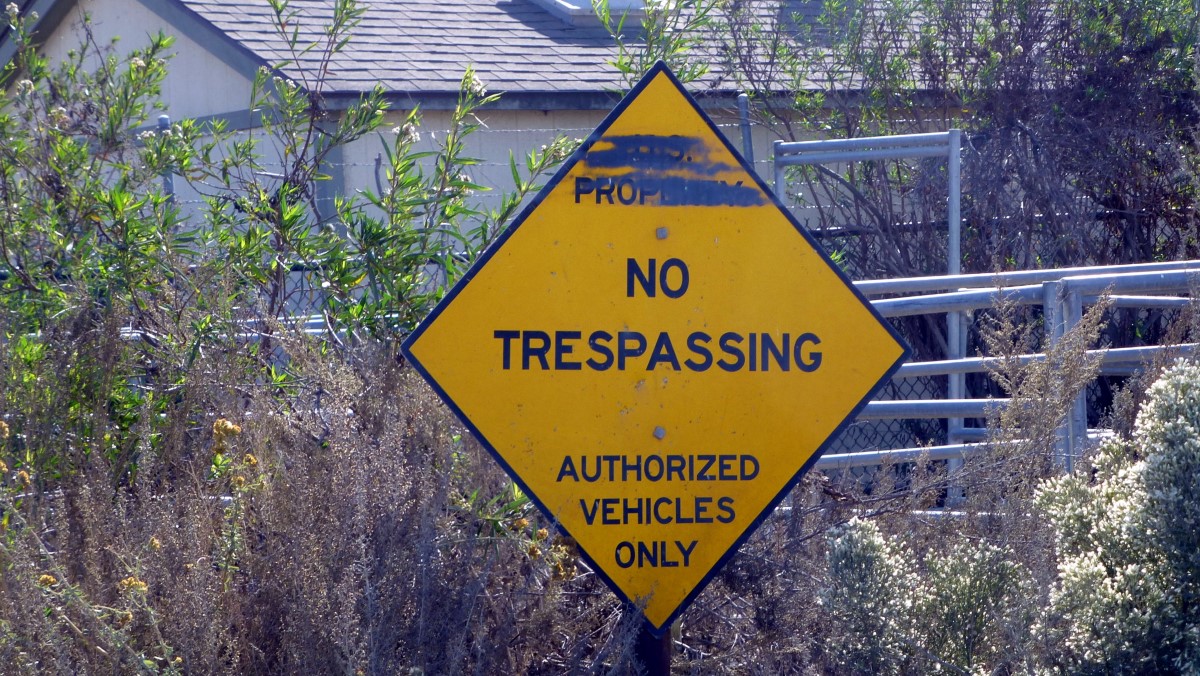 We got within a mile and a half of the most southwest point in the US when we encountered this sign. I was willing to proceed but Jr had the sense to stop.