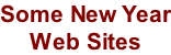 Some New Year Web Sites