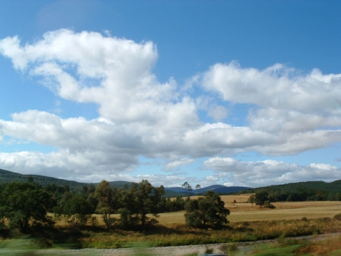 On the Road near dark Lochnagar