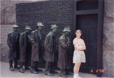 Tricia at the Holocaust Museum, DC