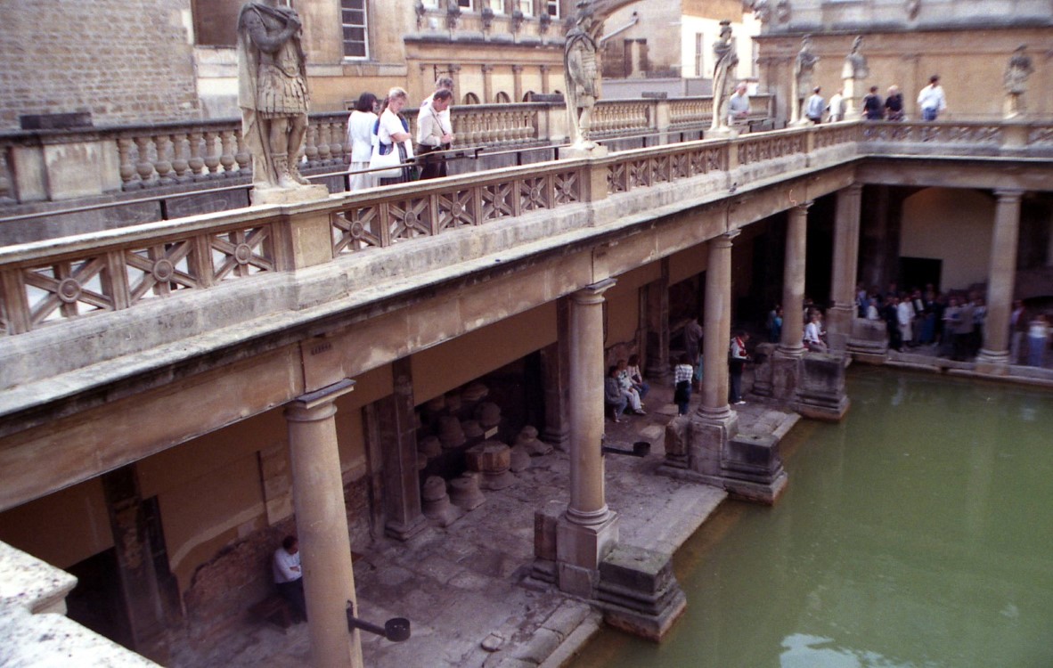 Looking down on the Great Bath