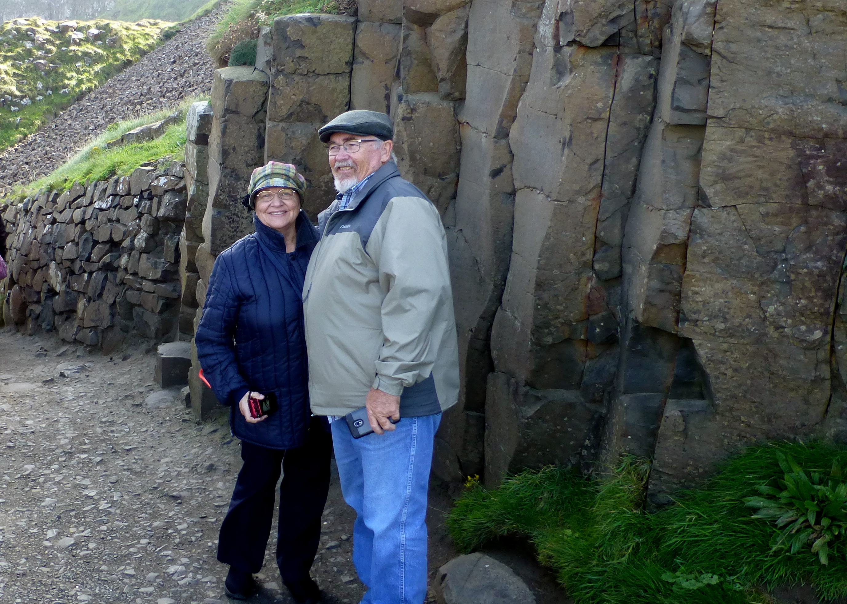 Cissy & Tom at the Giant's Causeway, County Antrim, Ireland