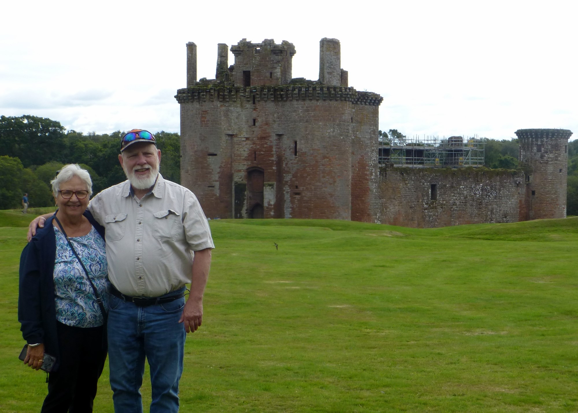 Cissy & John at Caerlaverock Castle, Scotland