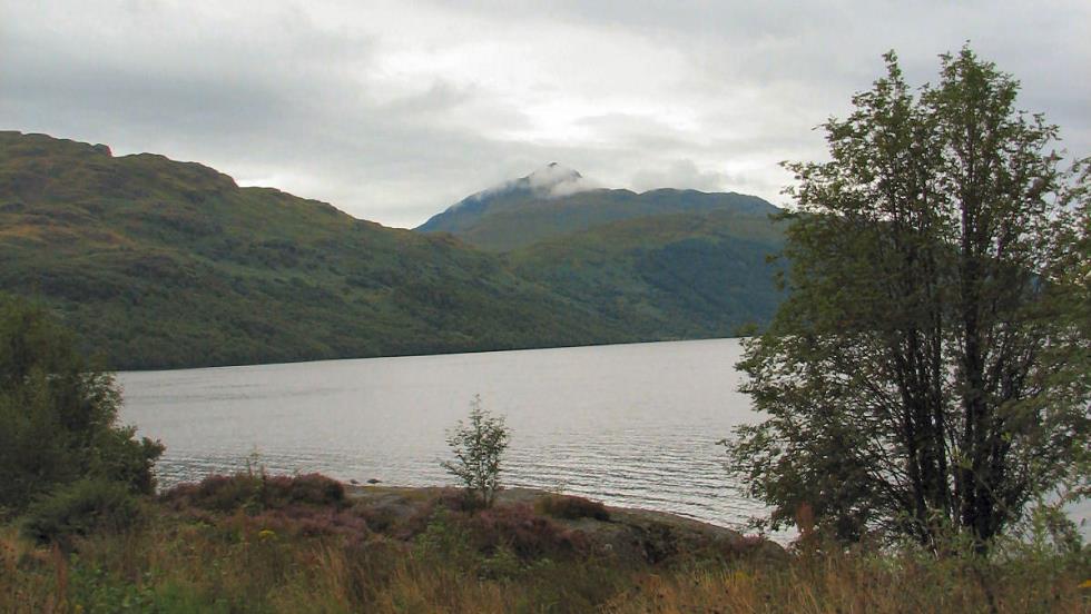 Loch Lomond with Ben Lomond in the distance.