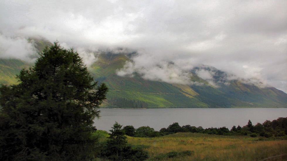 Travelling up the Great Glenn along Loch Lochy