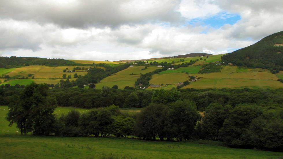 The countryside west of Loch Ness