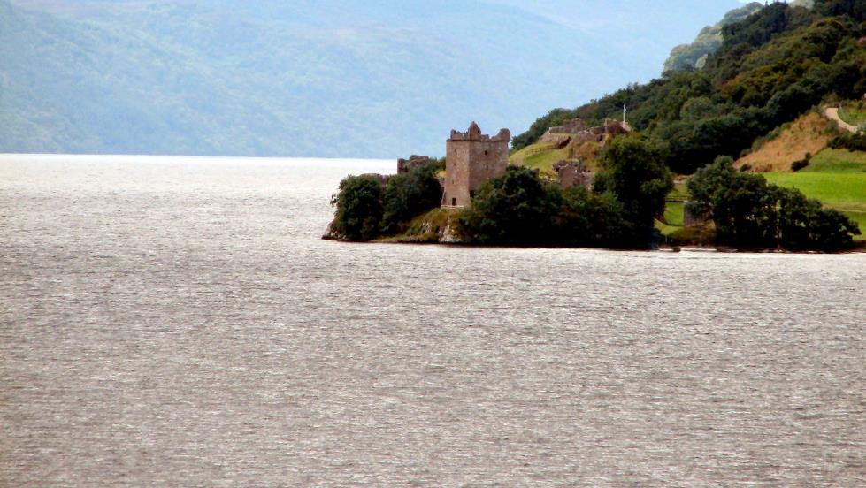 Looking south at Urquhart Castle from the A82.