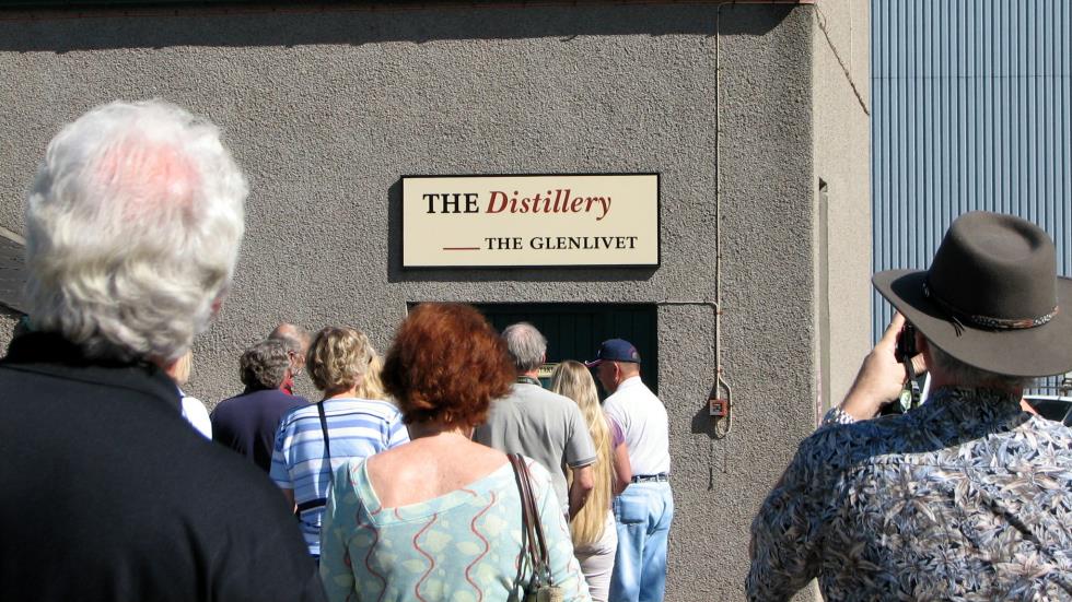 Photographs are not allowed inside the Glenlivet Distillery so this was the best picture I could get.