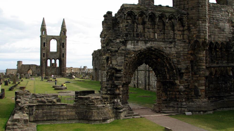 The ruins at St. Andrews Abbey.