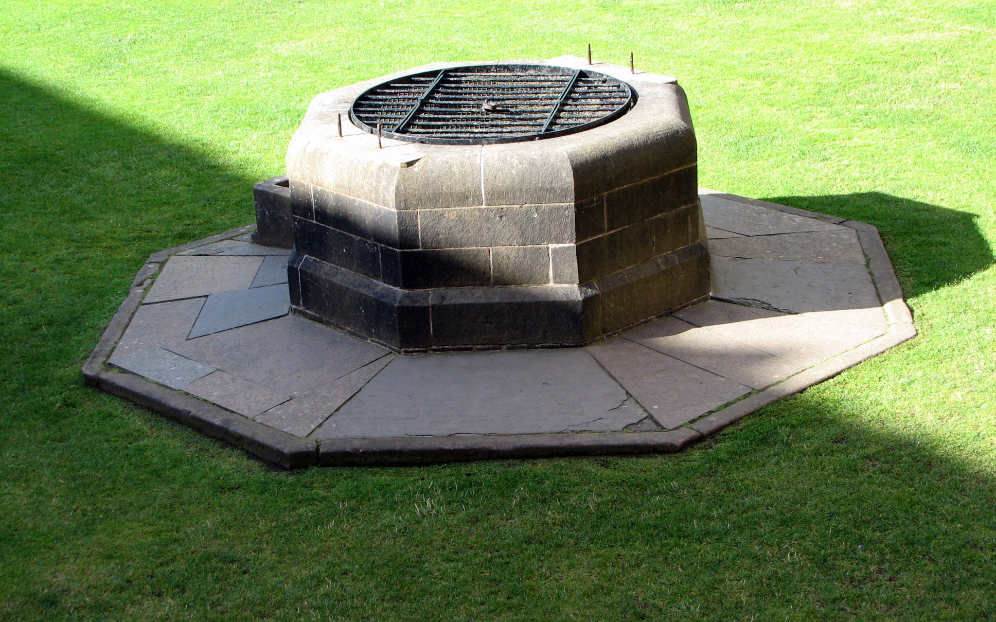 The well in the center of the Bailey was crucial to withstanding a siege. (2003)