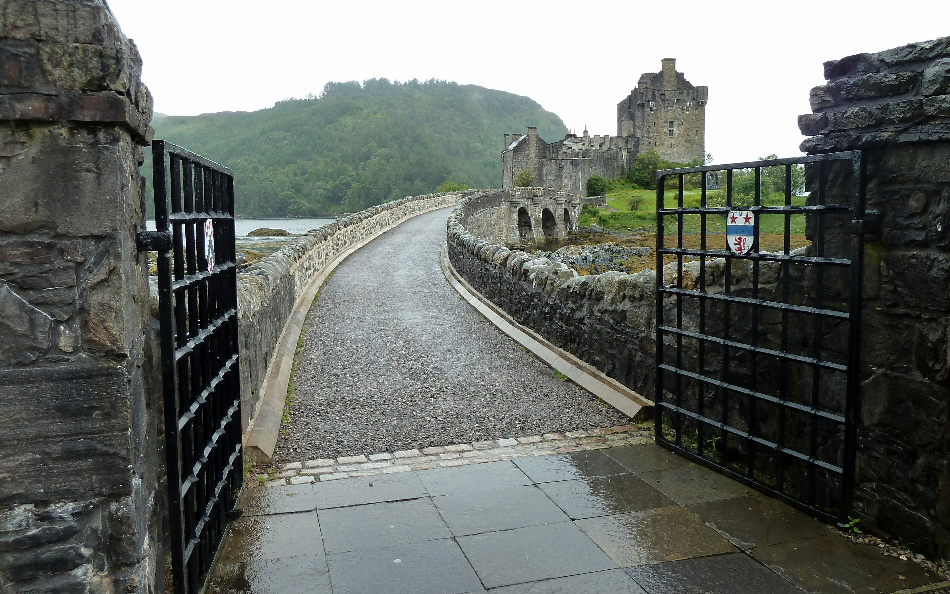 Looking down the bridge towards the Castle. (2011)