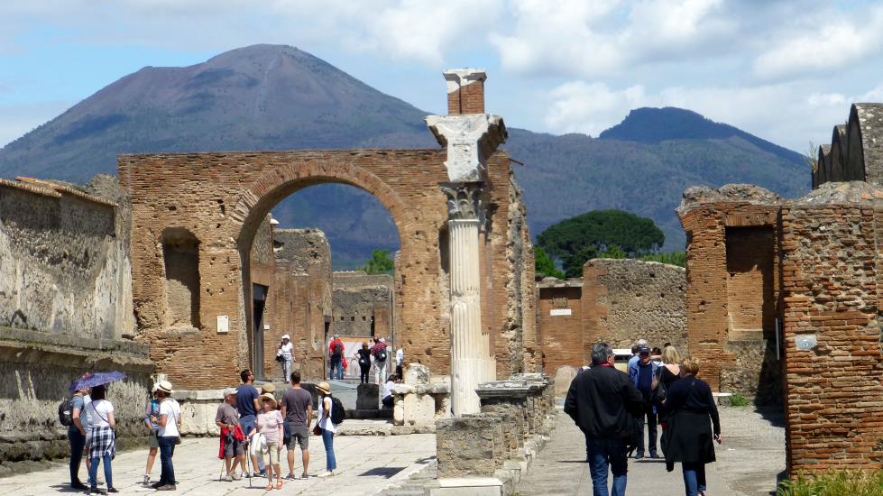 Travelling back up the Italian boot to Rome, we made an all too brief stop at Pompeii. Standing among the ruins and looking toward Mt. Vesuvius is truly an eerie feeling.