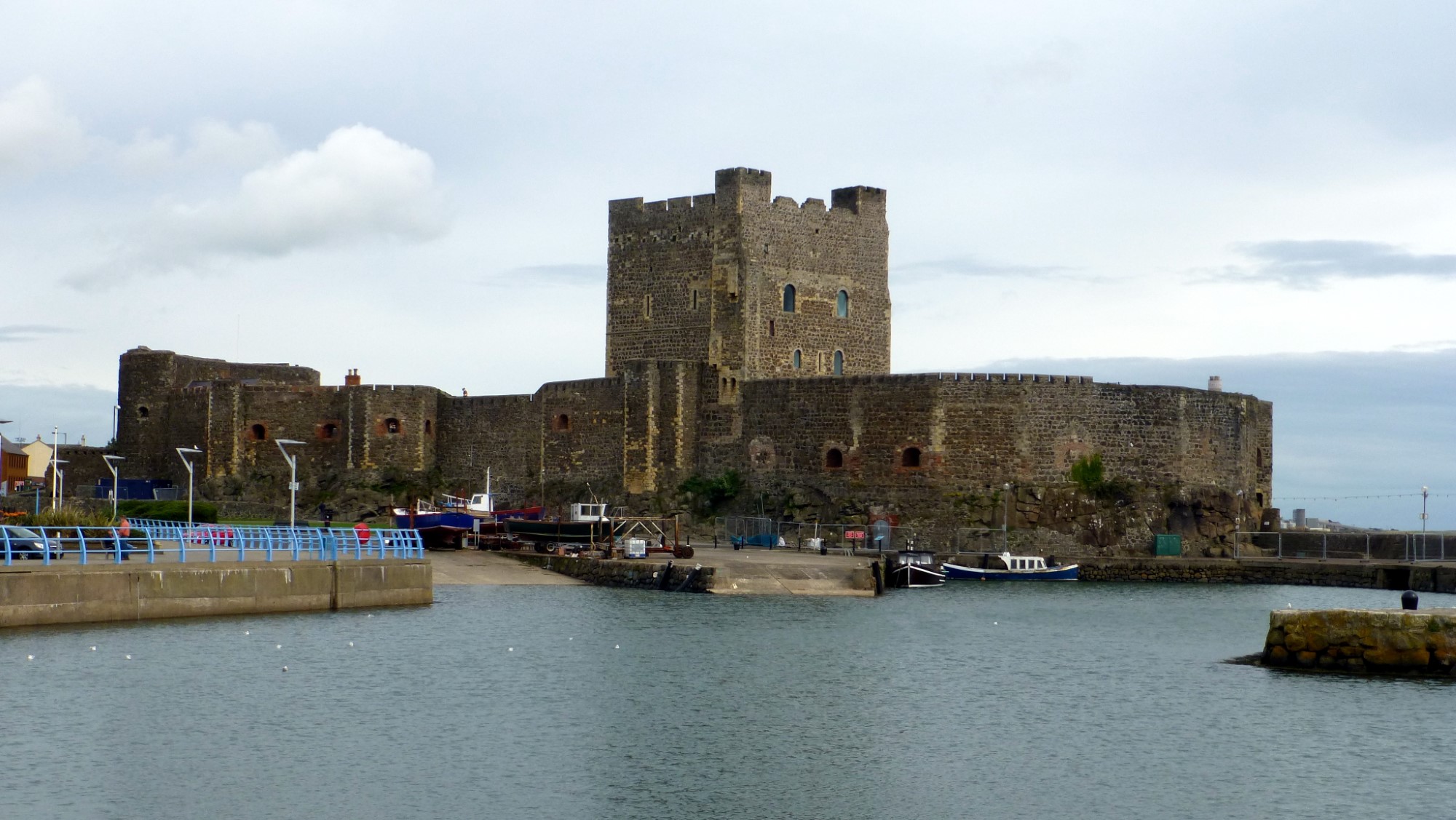 Carrickfergus Castle overlooks Belfast Lough.