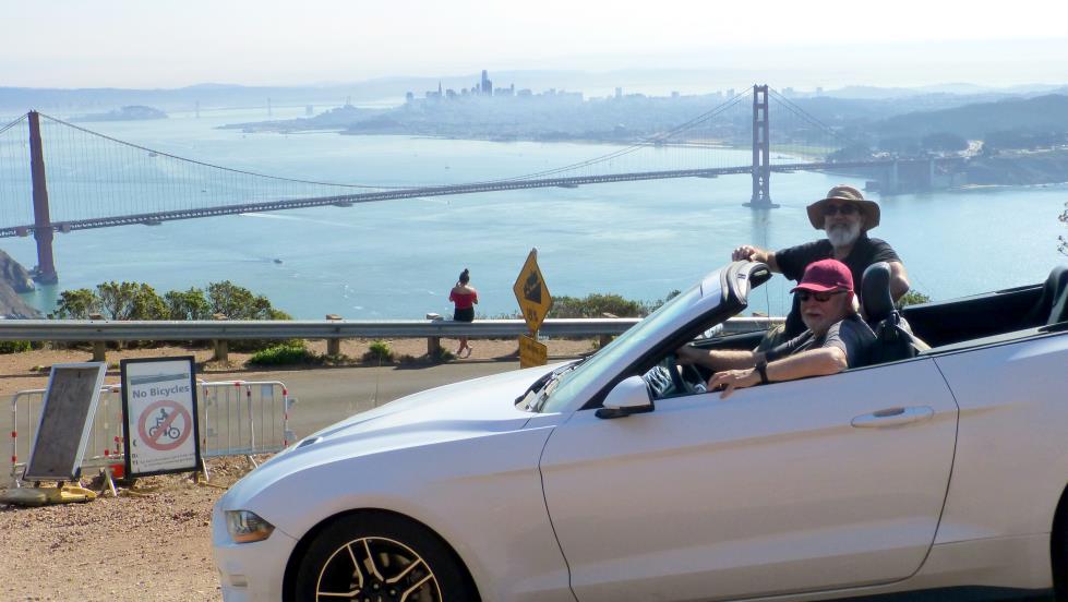 The Marin Headlands overlooking the Golden Gate Bridge, San Francisco and Alcatraz Island has to be one of the most stunning views in the entire US of A.