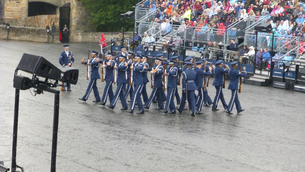 The US Air Force Honor Guard. 