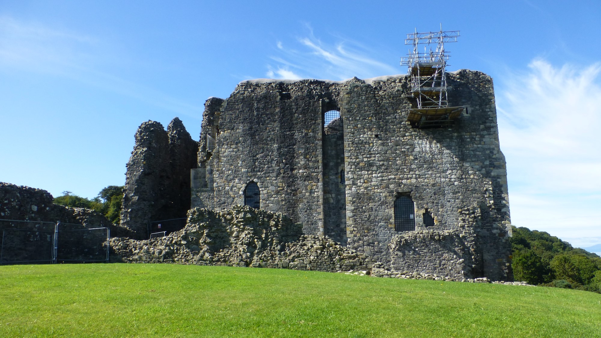 Built for Robert II, Dundonald Castle overlooks the town of Dundonald. (2022)
