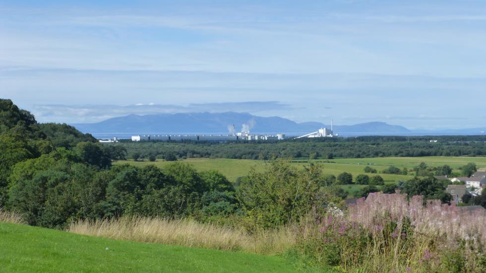 Looking toward the Arran Isle from the Castle grounds.