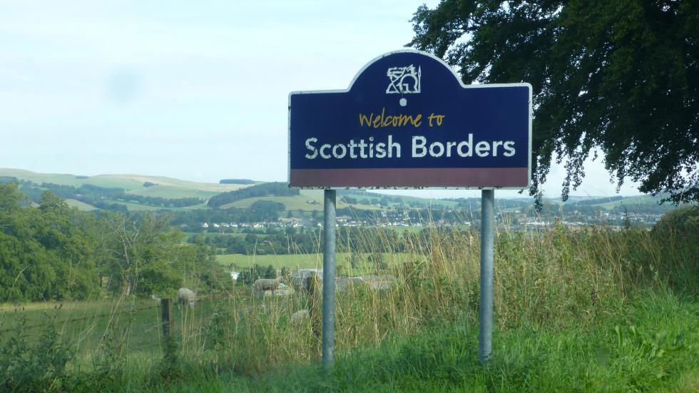 Melrose lies in the Scottish Boarders.