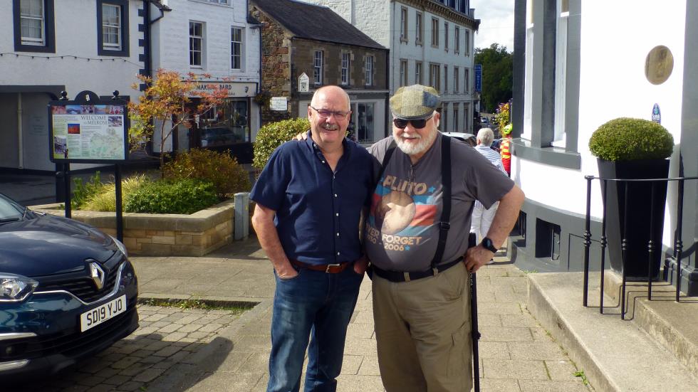 An opportunity to lunch with my friend Barry Austin in his home town of Melrose, Scotland, was one of the most memorable moments of our trip.