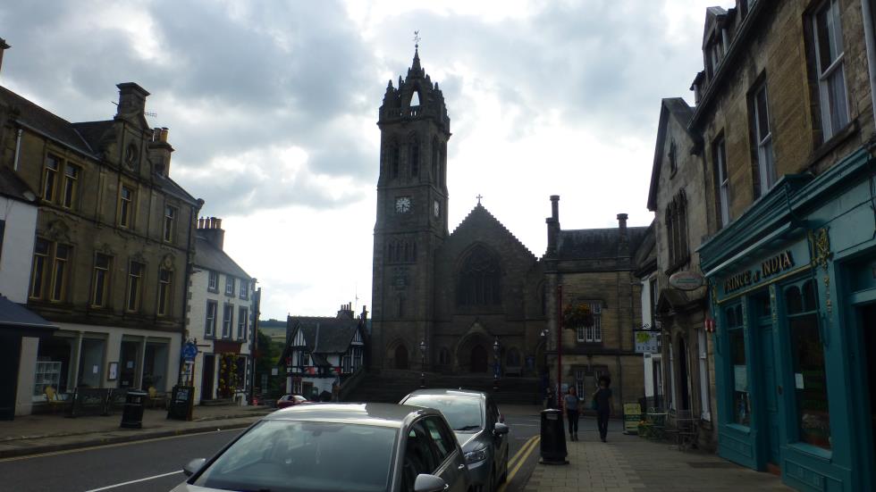 At the end of High St. in Peebles is the Old Parish Church