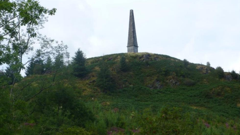 Deep in the Galloway Hills, we found the Murray Monument. It commemorates Alexander Murray, the son of a local shepherd who went on to become the Professor of Oriental Languages at the University of Edinburgh.