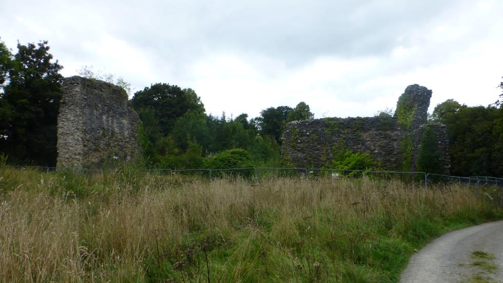 Castle Caerlaverock today remains partially demolished. (2022)
